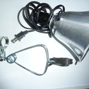 Terrarium lamp and clamp